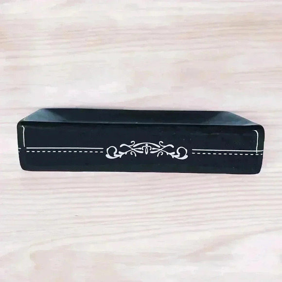 COPY - Wash Your Hands Jesus & Germs Are Everywhere Black Ceramic Soap Dish - Picture 2 of 13